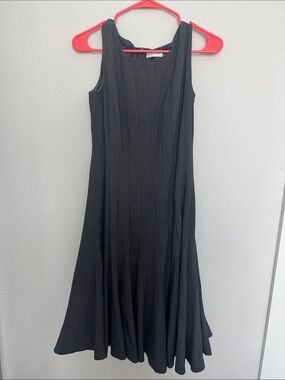 Calvin Klein Black Sleeveless Midi Dress